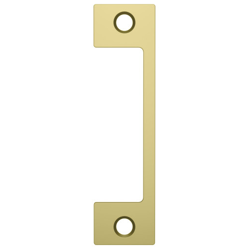 HES HM 606 Faceplate Only 1006 Series 4-7/8 x 1-1/4 Use with Mortise Locks with 1 Deadbolt Satin Brass