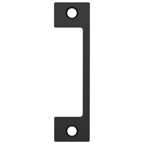 HES HM BSP Faceplate Only 1006 Series 4-7/8 x 1-1/4 Use with Mortise Locks with 1 Deadbolt Black Suede Powder Coat Finish