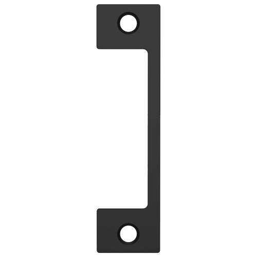 HES HM BLK Faceplate Only 1006 Series 4-7/8 x 1-1/4 Use with Mortise Locks with 1 Deadbolt Black Suede Powder Coat Finish HM BLK