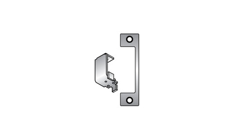 HES HTD 606 Faceplate Only 1006 Series 4-7/8 x 1-1/4 Use with Mortise Locks with 1 Deadbolt Satin Brass HTD 606