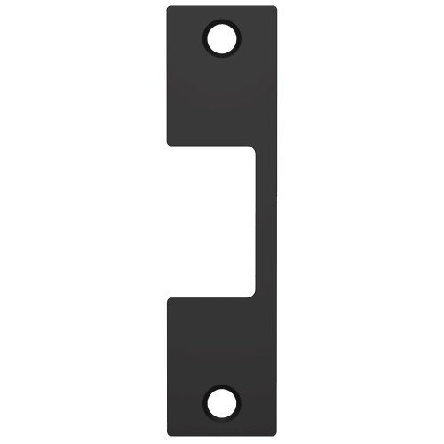 HES J BLK Faceplate Only 1006 Series 4-7/8 x 1-1/4 Use with Cylindrical Locks up to 3/4 Throw Black Suede Powder Coat Finish J BLK