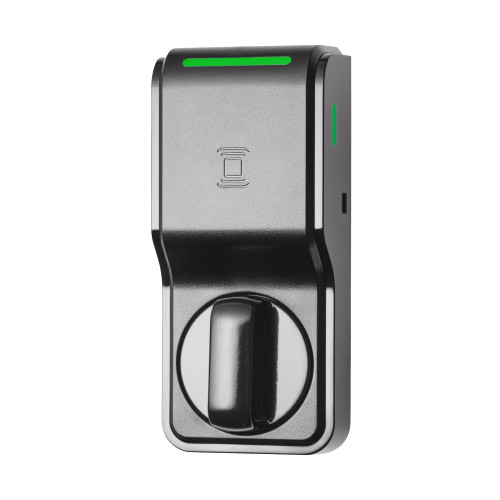 HES K100-622H-IPS-BP2 Aperio v3 Integrated Wireless Cabinet Lock Kit for 1/2 to 1-1/2 Thick Doors With Pinch Knob HID multiCLASS SE Card Reader and AH20 Wiegand 1-to-1 Wireless Hub