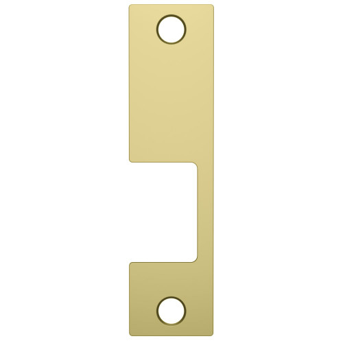 HES KM 606 Faceplate Only 1006 Series 4-7/8 x 1-1/4 Use with Mortise Locks up to 3/4 Throw Satin Brass
