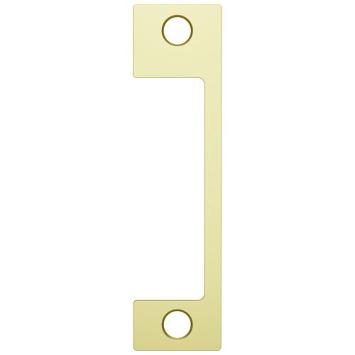 HES ND 605 Faceplate Only 1006 Series 4-7/8 x 1-1/4 Use with Mortise Locks with 1 Deadbolt Bright Brass