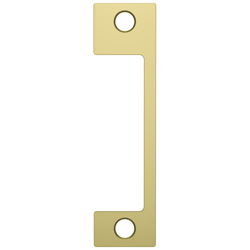 HES ND 606 Faceplate Only 1006 Series 4-7/8 x 1-1/4 Use with Mortise Locks with 1 Deadbolt Satin Brass