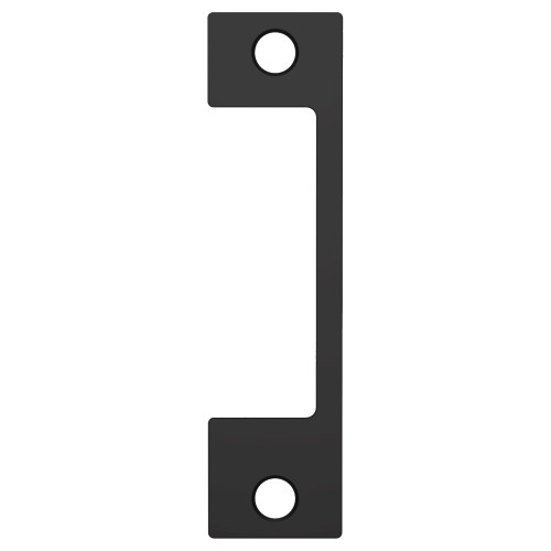 HES NM BLK Faceplate Only 1006 Series 4-7/8 x 1-1/4 Use with Mortise Locks with 1 Deadbolt Black Suede Powder Coat Finish NM BLK