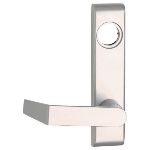 Falcon 912L-NL SP28 DANE LHR 19 Series Night Latch Lever Trim Dane Lever Design Left Hand Reverse Aluminum Painted