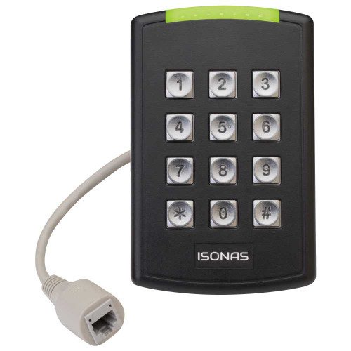 Isonas RC-04-MCT-WK PowerNet IP Reader-Controller Smart Card Single Gang mounting Backlit keypad 1356MHz RC-04-MCT-WK
