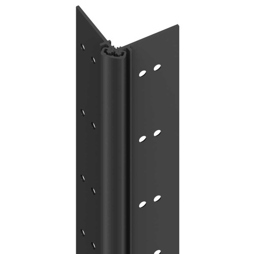 Ives 027XY 95 315AN Aluminum Continuous Gear Hinge Full Mortise Center Loaded Wide Door Leaf No Inset 95 Black Anodized Aluminum Finish Non-Handed 027XY 95 315AN