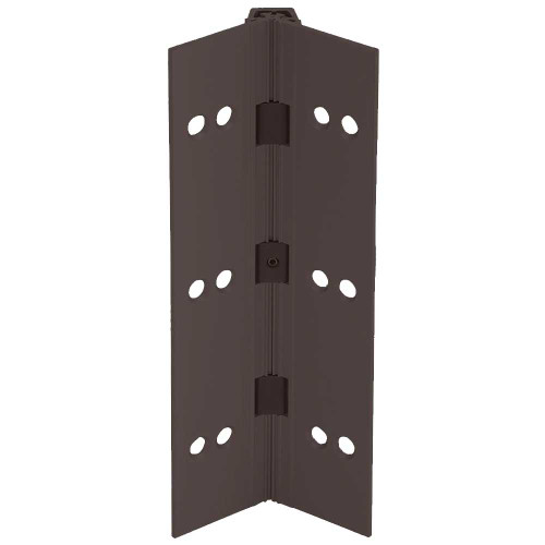 Ives 112HD 95 313AN Aluminum Continuous Gear Hinge Full Mortise Narrow Frame Leaf Narrow Door Leaf No Inset 95 Dark Bronze 112HD 95 313AN