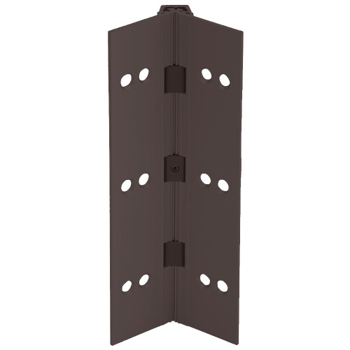 Ives 112HD 95 313AN Aluminum Continuous Gear Hinge Full Mortise Narrow Frame Leaf Narrow Door Leaf No Inset 95 Dark Bronze