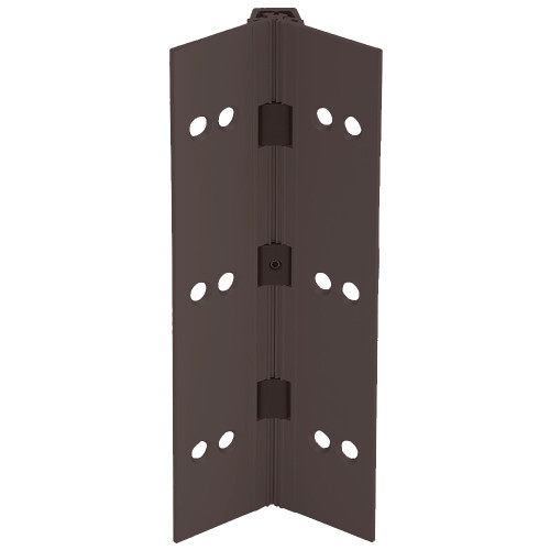 Ives 112HD 95 313AN EPT LH Aluminum Continuous Gear Hinge Full Mortise Narrow Frame Leaf Narrow Door Leaf No Inset 95 Von Duprin EPT Prep Dark Bronze Anodized Aluminum