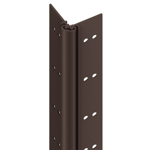 Ives 112XY 95 313AN Aluminum Continuous Gear Hinge Full Mortise Center Loaded Narrow Frame Leaf Narrow Door Leaf No Inset 95 Dark Bronze Finish Non-Handed