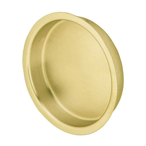 Ives 221B4 Brass Flush Pull 2-1/8 Diameter Satin Brass 221B4
