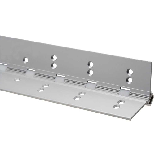 Ives 224HD 85 US28 Aluminum Continuous Geared Hinge Full Mortise 1/16 Inset 85 Aluminum 224HD 85 US28