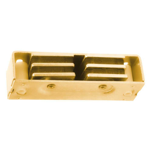 Ives 327A3 Aluminum Magnet Catch Dual Triple Pole Bright Brass 327A3