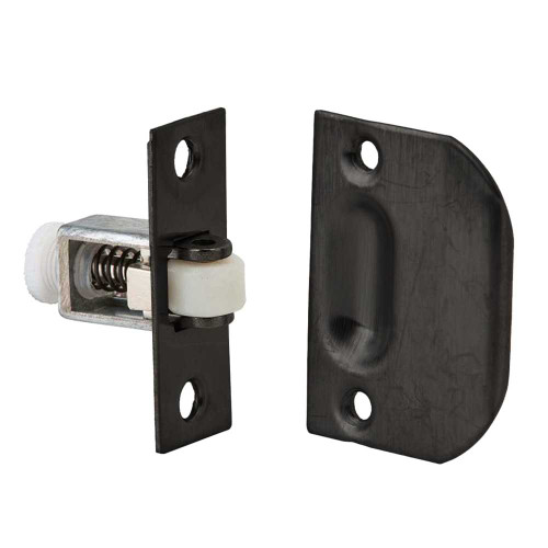 Ives 335B-BLK Brass Adjustable Roller Catch Matte Black Finish 335B-BLK
