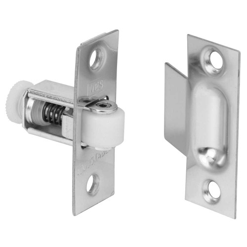 Ives 336B26D Brass Adjustable Roller Catch Satin Chrome 336B26D