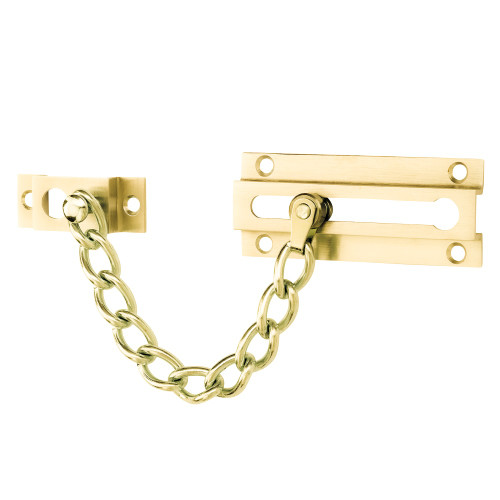 Ives 481F3 Steel Chain Door Guard Bright Brass
