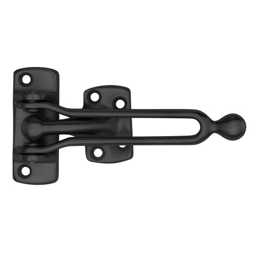 Ives 482B-BLK Brass Door Guard Matte Black Finish