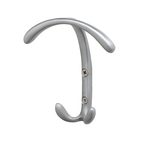 Ives 506-626 Brass Surface Mount Coat and Hat Hook Plymouth Design Satin Chrome Finish 506-626