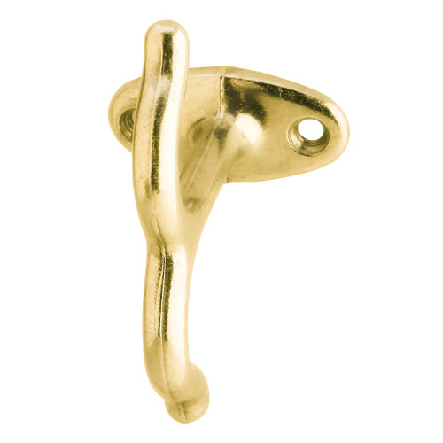 Ives 580A3 Aluminum Ceiling Hook Bright Brass