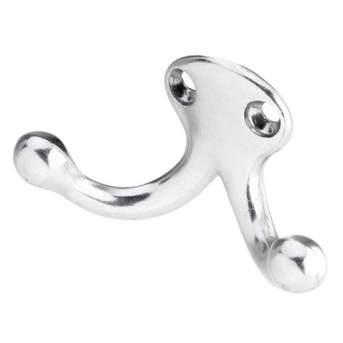 Ives 582A14 Aluminum Wardrobe Hook Bright Nickel 582A14