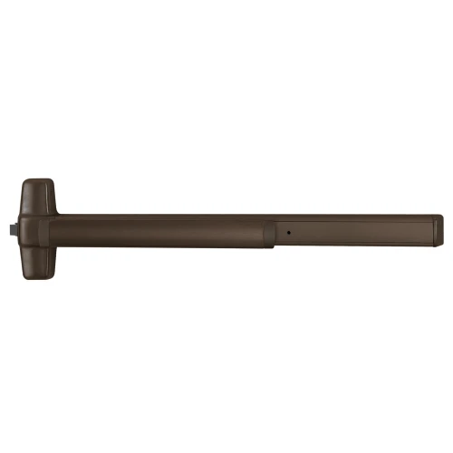 Von Duprin RX98K-BE 3 643E Grade 1 Rim Exit Device 36 Length Classroom Hex Key Dogging Request to Exit Knob with Blank Escutcheon Aged Bronze Finish Non-Handed RX98K-BE 3 643E