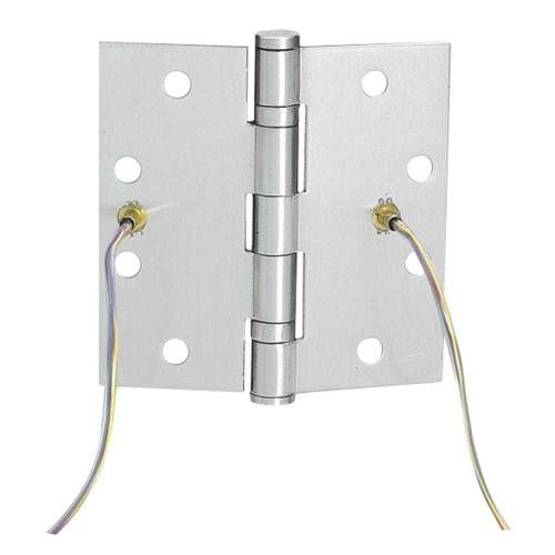 Ives 5BB1 4.5X4.5 651 TW8 CON 5-Knuckle Ball Bearing Hinge Standard Weight 4-1/2 x 4-1/2 8-Wire Bright Chrome Finish 5BB1 4.5X4.5 651 TW8 CON