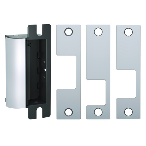 HES 1006CLB-630 Fail Secure Complete 12/24VDC Electric Strike J KD and KM Faceplates Satin Stainless Steel