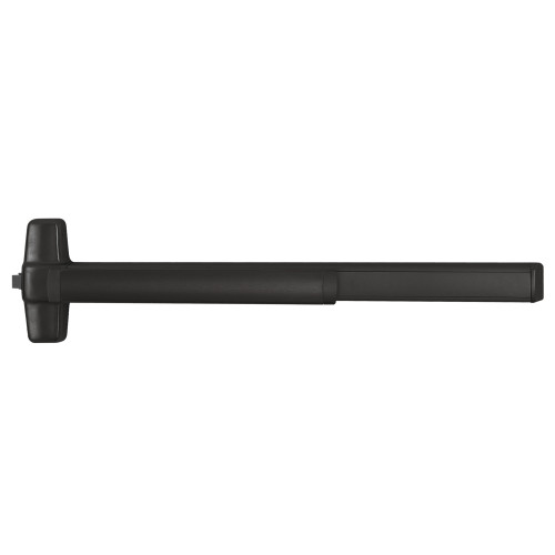 Von Duprin QEL98L-BE-06 4 315 LHR Grade 1 Rim Exit Device 48 Classroom Less Dogging Motorized Latch Retraction 06 Lever with Blank Escutcheon 1-1/4 Mortise & Rim Black Anodized Aluminum Finish Left-Hand Reverse