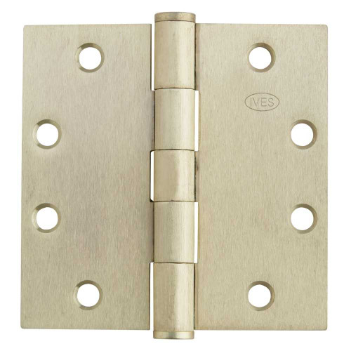 Ives 5PB1 3.5X3.5 652 5-Knuckle Plain Bearing Hinge Standard Weight 3-1/2 x 3-1/2 Satin Chrome Finish 5PB1 3.5X3.5 652