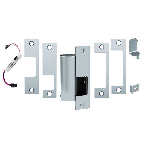 HES 1006CS-F-630 Fail Safe Complete 12/24VDC Electric Strike SMART Pac II J KD KM HM and AD Faceplates Satin Stainless Steel 1006CS-F-630