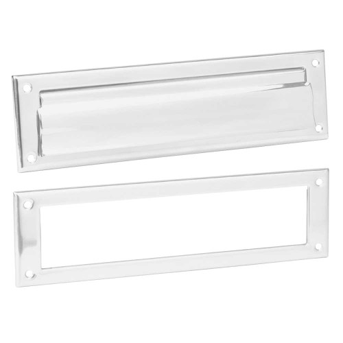 Ives 620B26 Brass Letter Box Plate Bright Chrome 620B26