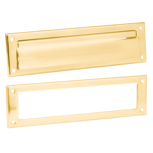 Ives 620B3 Brass Letter Box Plate Bright Brass