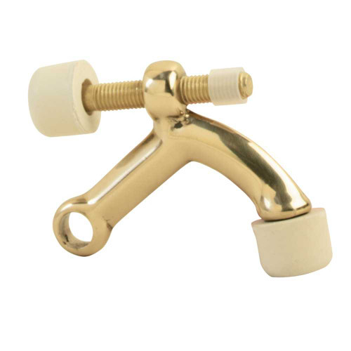 Ives 70A3 Aluminum Hinge Pin Door Stop Adjustable 85 Deg To 125 Deg Bright Brass 70A3