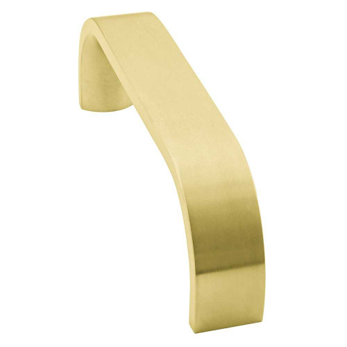 Ives 8105-8 US4 Straight Door Pull 8 CTC 1 Flattened 1/2 Round 1-1/2 Clearance Satin Brass 8105-8 US4
