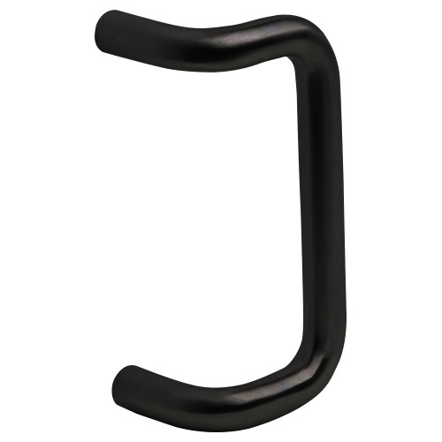 Ives 8190HD-0 BLK O Offset Door Pull 90 Deg Pull 1 Round 10 CTC 3-1/4 Projection Decorative Through Bolt Matte Black Finish