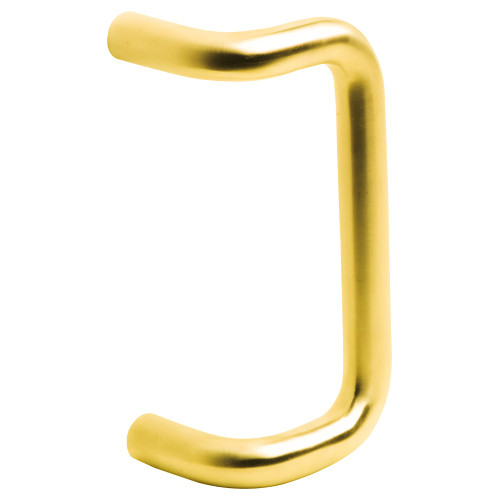 Ives 8190HD-18 US3 Offset Door Pull 90 Deg 18 CTC 1 Diameter 2-1/2 Clearance Bright Brass