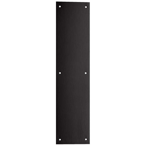 Ives 8200 BLK 3.5x15 Push Plate 3-1/2 x 15 Black 8200 BLK 3.5x15