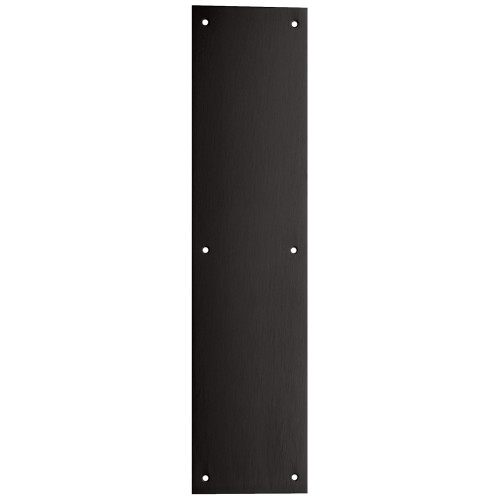 Ives 8200 BLK 8x16 Push Plate 8 x 16 Matte Black Finish