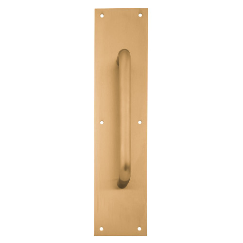 Ives 8302-0 US10 4x16 Pull Plate 10 CTC 3/4 Diameter 1-1/2 Clearance 4 x 16 Satin Bronze 8302-0 US10 4x16