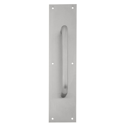 Ives 8302-0 US15 4x16 Pull Plate 10 CTC 3/4 Diameter 1-1/2 Clearance 4 x 16 Satin Nickel