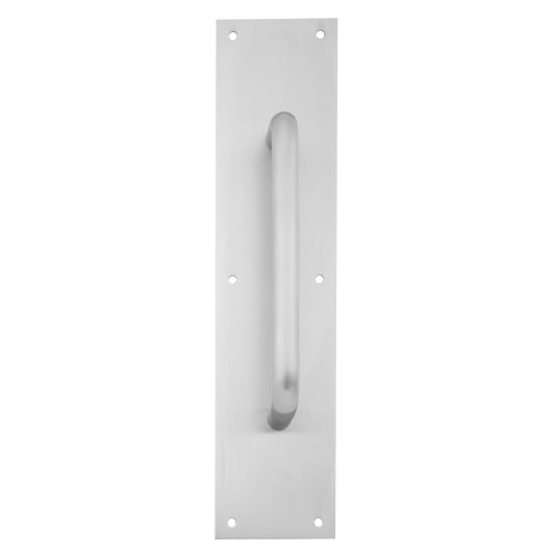 Ives 8302-0 US26D 6x16 Pull Plate 10 CTC 3/4 Diameter 1-1/2 Clearance 6 x 16 Satin Chrome