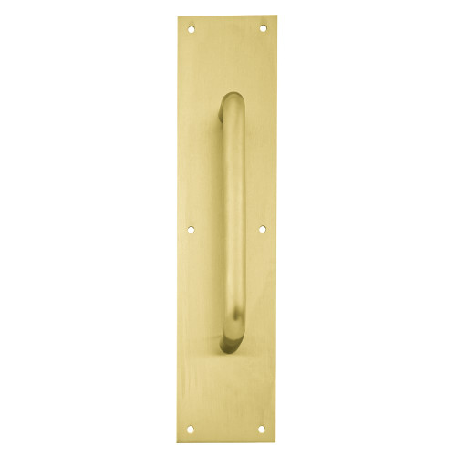 Ives 8302-0 US4 4x16 Pull Plate 10 CTC 3/4 Diameter 1-1/2 Clearance 4 x 16 Satin Brass