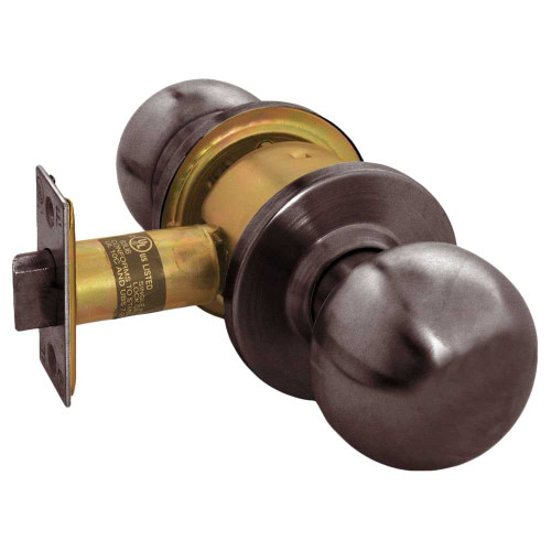 Arrow RK02-BD-10B Grade 2 Privacy Cylindrical Lock Ball Knob Non-Keyed Oil-Rubbed Bronze Finish Non-handed RK02-BD-10B