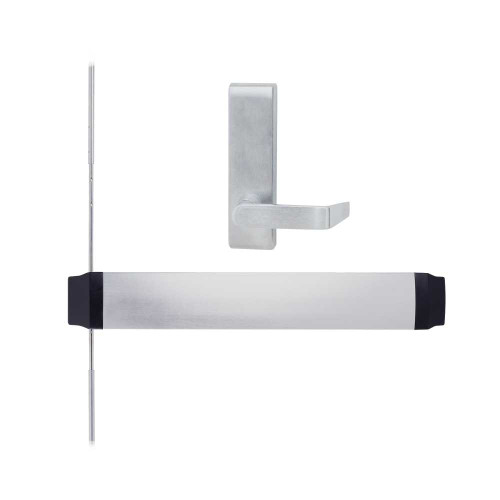 Von Duprin QEL9447L-BE-06-F 26D Inpacted Exit Device Blank Escutcheon Lever Trim Quiet Electronic Latch retraction Satin Chrome QEL9447L-BE-06-F 26D