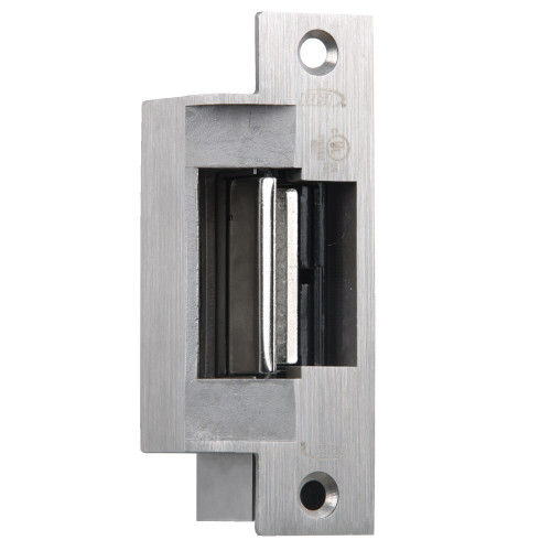 RCI F1114-05 32D Fire Rated Electric Strike 4-7/8 In Faceplate For 3/4 In Projection Latches 12 VAC/DC Fail Secure Satin Stainless Steel 
