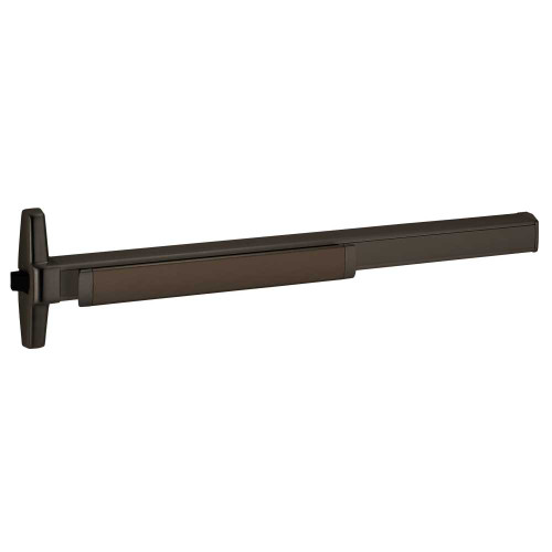 Von Duprin RXQEL35AEO 4 313 Grade 1 Rim Exit Bar Narrow Stile Pushpad 48 Device Exit Only Quiet Motorized Electric Latch Retraction Request to Exit Switch Dark Bronze Anodized Aluminum Finish Non-Handed RXQEL35AEO 4 313