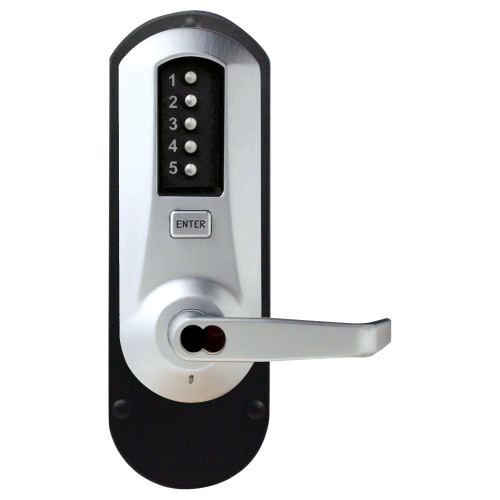 Kaba Simplex 5010MWL-26D-41 Exit Trim Winston Lever Medeco/Yale/ASSA/Abloy LFIC Prep Less Core Satin Chrome